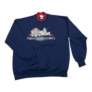 Vintage Woman's Streetwear Size XL‎ Farmhouse Cat Kitten Crewneck Sweatshirts